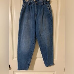 🤎Women’s ruffled waist jeans
